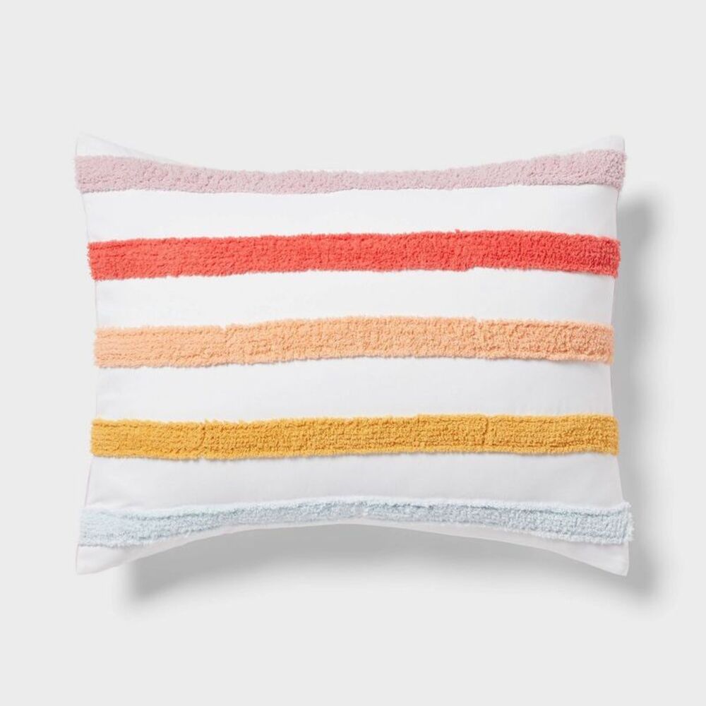 Full/Queen Kids' Comforter Set Placed Rainbow - Pillowfort: Girls Bedding R - Picture 4 of 4